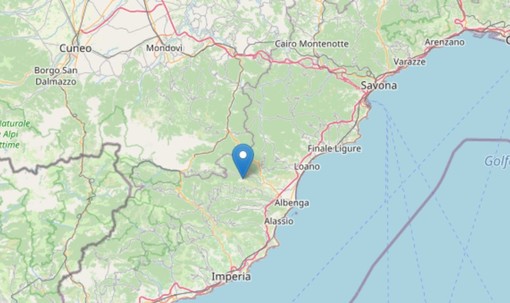 Trema la terra nell'entroterra ingauno: scossa di terremoto con epicentro a Castelbianco