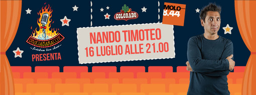 Giovedì 16 Luglio Nando Timoteo  al Festival Cabaret di Molo 8.44