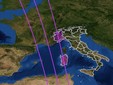 Il tracciato del possibile percorso nella finestra di stasera Il tracciato del possibile percorso nella finestra di stasera