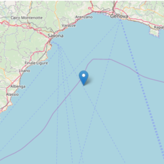 Scossa di terremoto al largo della costa savonese