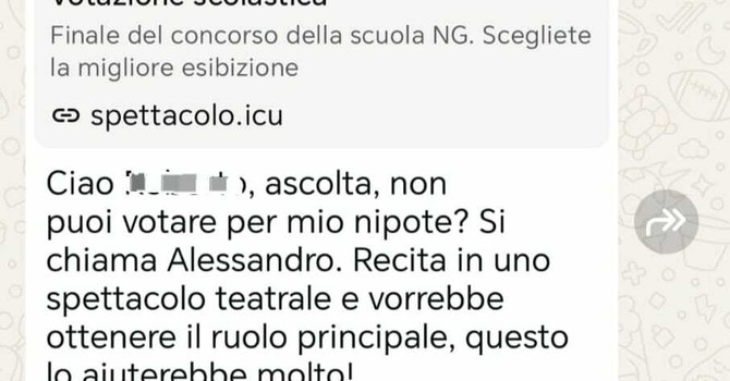 "Vota mio nipote": la nuova truffa via WhatsApp che ruba dati personali "Vota mio nipote": la nuova truffa via WhatsApp che ruba dati personali