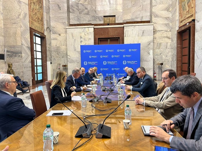 Tavolo Provinciale per lo Sviluppo Economico: la delegazione incontra a Roma il ministro Urso e il sottosegretario Bergamotto Tavolo Provinciale per lo Sviluppo Economico: la delegazione incontra a Roma il ministro Urso e il sottosegretario Bergamotto