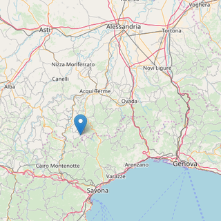 Scossa di terremoto in Val Bormida: epicentro a Pareto