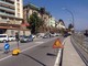 Lavori di asfaltatura sull'aurelia, traffico in tilt a Savona
