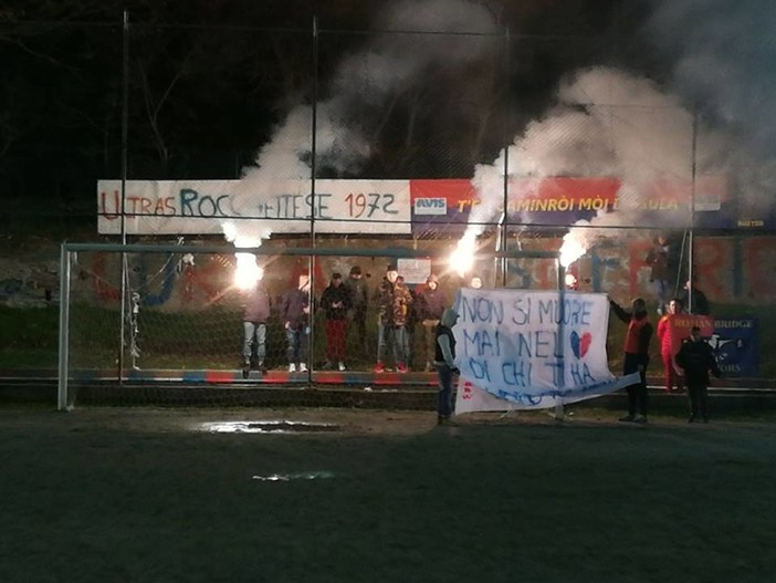 Foto tratta dalla pagina Facebook Ultras Rocchettese - Roman Bridge Warriors Foto tratta dalla pagina Facebook Ultras Rocchettese - Roman Bridge Warriors