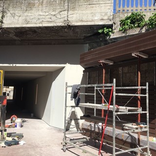 Immagine di repertorio del cantiere in via Brunenghi dello scorso aprile