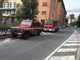 Savona, camino pericolante: intervento dei vigili del fuoco Savona, camino pericolante: intervento dei vigili del fuoco