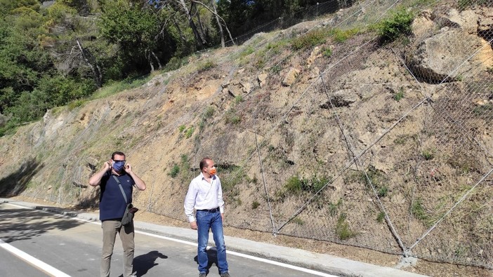 Andora, via del Poggio apre dopo la messa in sicurezza