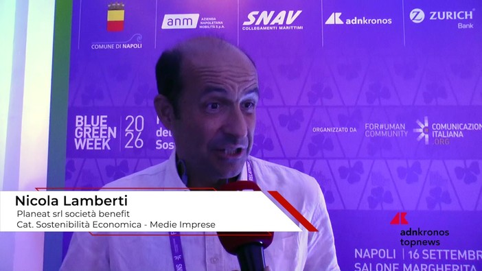 Blue Green Economy Award 2026: Lamberti (Planeat srl società benefit), 'abbiamo messo al centro l'attenzione all'ambiente, alla natura e quindi alle future generazioni'