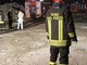 Villanova d'Albenga: sterpaglie a fuoco intervento dei Vigili del Fuoco nella notte