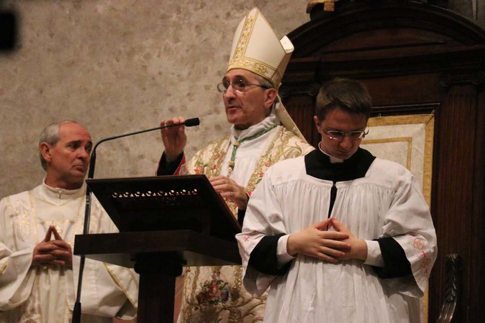 Albenga, il discorso per il Natale 2017 del vescovo Borghetti