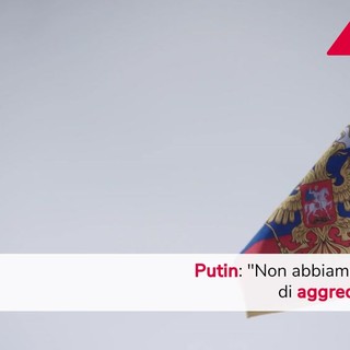 Russia, Putin: "Nessuna intenzione di attaccare l'Europa"
