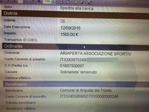 Tovo S. Giacomo aiuta Arquata del Tronto