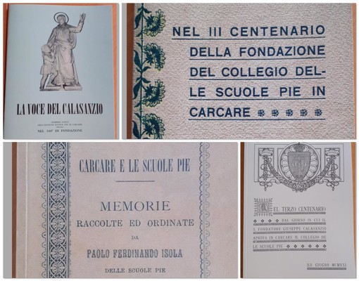 &quot;Collegium librorum&quot;, 4 volumi rari ed estinti dedicati al Collegio Calasanziano