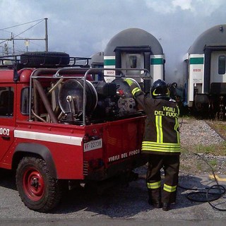 Vigili del Fuoco e Trenitalia si formano sul campo