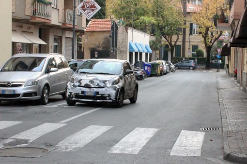 Luogo dell'incidente. Via Vittorio Veneto
