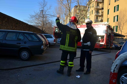 Fuga di gas in un cantiere a Varazze Fuga di gas in un cantiere a Varazze
