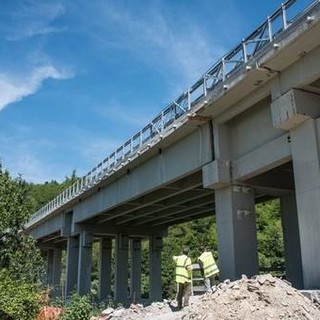 A6: interventi sul viadotto "Castellaro" tra Altare e Savona
