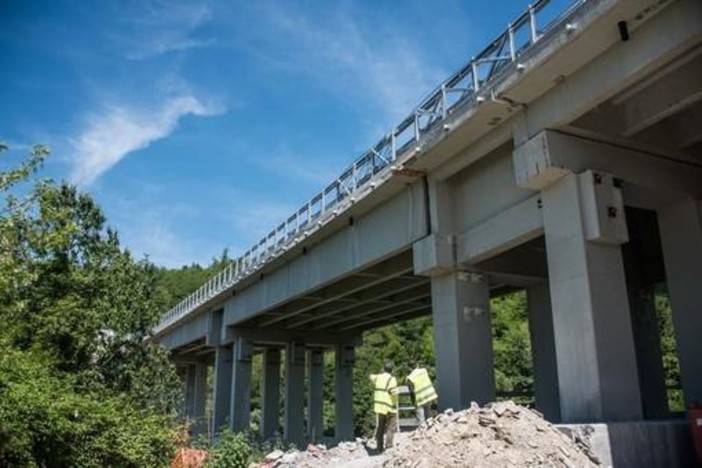 A6: interventi sul viadotto "Castellaro" tra Altare e Savona