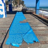 Albisola, i vandali tornano a colpire: danneggiato il pannello informativo dell'Urban Pyramid Albisola, i vandali tornano a colpire: danneggiato il pannello informativo dell'Urban Pyramid