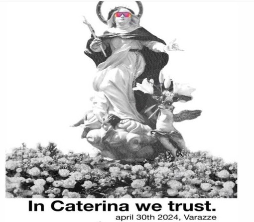 Santa Caterina con gli occhiali che fa il segno dello shake: è polemica a Varazze Santa Caterina con gli occhiali che fa il segno dello shake: è polemica a Varazze