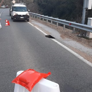 Sp 29 del Colle di Cadibona: riaperta la strada a senso unico alternato con semaforo