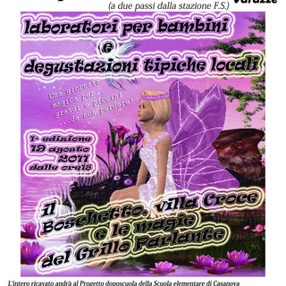 Varazze, iniziativa a sostegno del progetto doposcuola della scuola elementare di Casanova