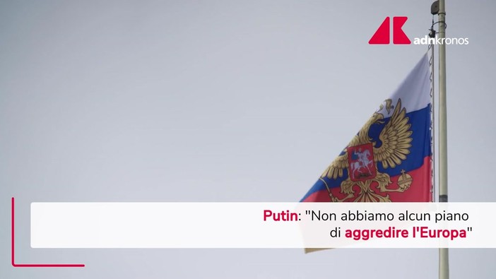 Russia, Putin: "Nessuna intenzione di attaccare l'Europa" Russia, Putin: "Nessuna intenzione di attaccare l'Europa"
