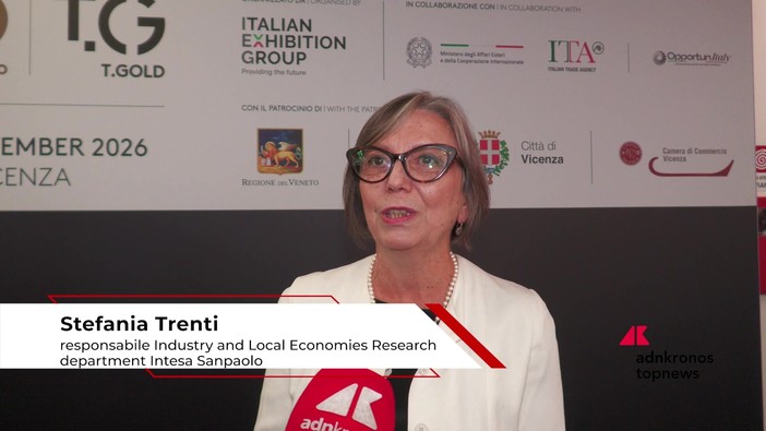 Vicenzaoro, Trenti (Intesa Sanpaolo): "Export italiano regge nonostante contesto internazionale complesso"