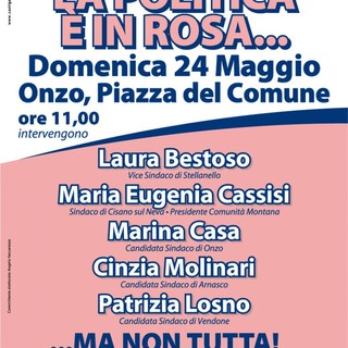 Onzo: le candidate rosa si presentano a Vaccarezza
