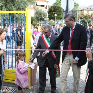 Villanova: il Presidente Burlando all'inaugurazione del nuovo asilo