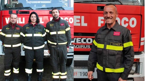 Daniela Lighean con Alessio Olivero e Diego Fridella e Federico Camilla Daniela Lighean con Alessio Olivero e Diego Fridella e Federico Camilla