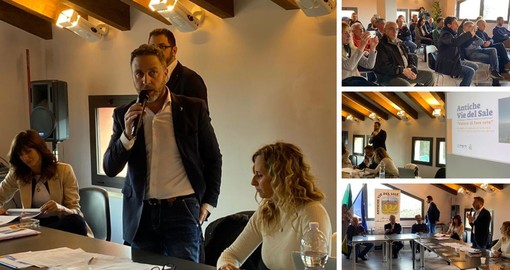 Grande partecipazione a Garlenda all’incontro con il vicepresidente Piana e “Antiche Vie del Sale” (FOTO e VIDEO)