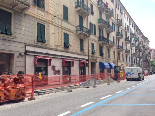 Savona, riprendono i lavori fognari in via Montenotte Savona, riprendono i lavori fognari in via Montenotte