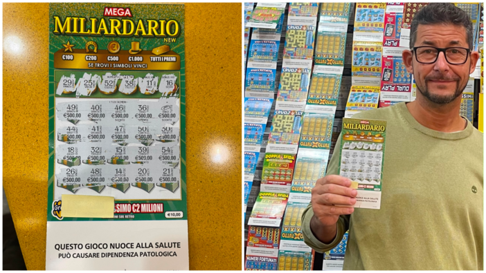 Crede di aver vinto 500 euro, ma erano 10mila: gratta e vinci fortunato a Savona