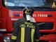 Incendio in una baracca a Ferrania: intervento dei vigili del fuoco