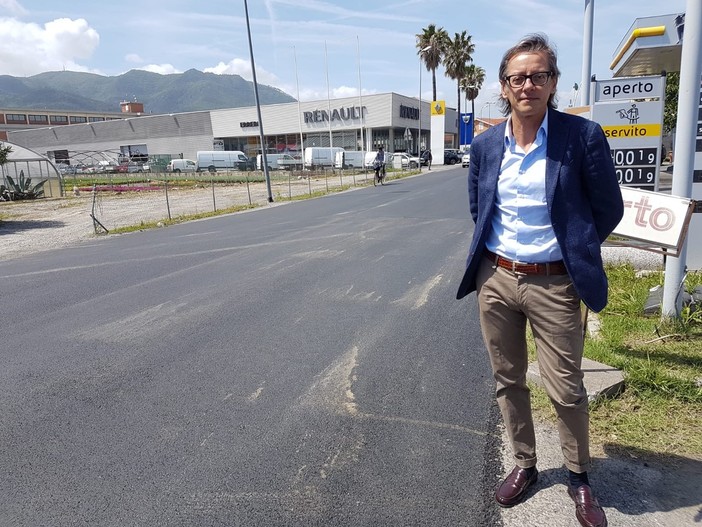 Albenga, il candidato sindaco Tomatis: "Terminati i lavori in via al Piemonte"