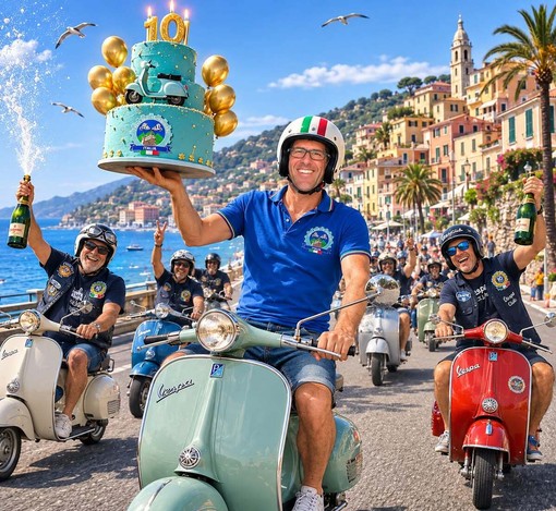Vespa Club Pietra Ligure, dieci anni in sella: il raduno torna in città Vespa Club Pietra Ligure, dieci anni in sella: il raduno torna in città