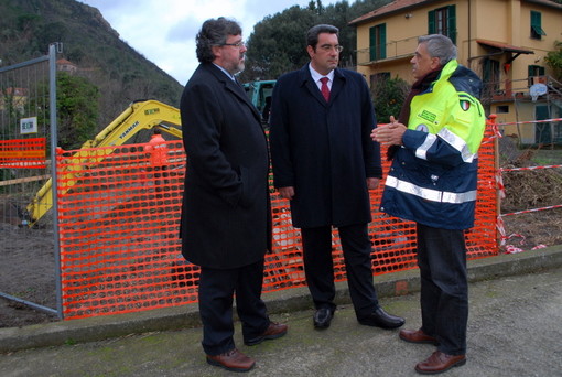 Alluvione 2010 Varazze, lavori sulla S.P. 542, Vaccarezza:"Gli interventi procedono come da cronoprogramma"