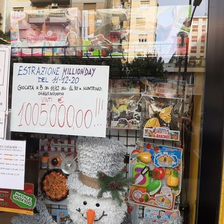 Savona, gioca al Million Day nella tabaccheria di corso Tardy e Benech e vince 1 milione di euro