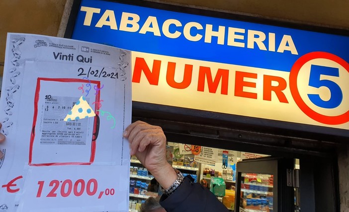 Gioca 6 euro al "10eLotto", ne vince dodicimila: "colpaccio" a Pietra Ligure
