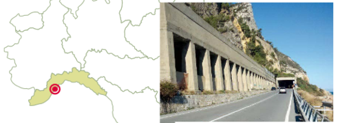 Il passaggio della vecchia linea ferroviaria a Varigotti