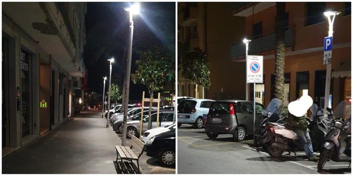 Finale, avviata a Marina la sostituzione dei lampioni: "Risparmio energetico del 75%"