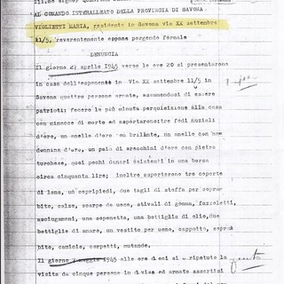 La storia di Maria Viglietti e i furti che subì dai "patrioti"  nel 1945