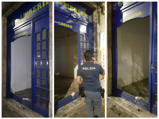 Sfondano la vetrata di un negozio nel centro di Alassio: gruppo di ragazzini denunciato per danneggiamento aggravato