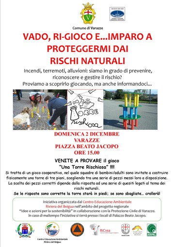 Un pomeriggio di gioco per imparare a proteggersi dai rischi naturali Un pomeriggio di gioco per imparare a proteggersi dai rischi naturali