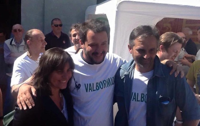 Nella foto di repertorio: un incontro di Paolo Ardenti e Sonia Viale con il segretario nazionale Matteo Salvini