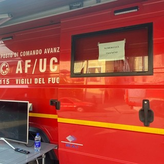 Arnasco, incendio boschivo in località Menosio: bonifica in corso