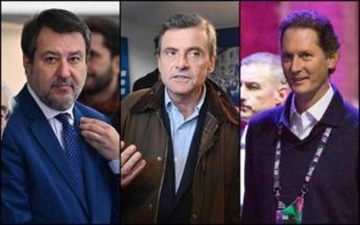 Salvini: "Vendita Juve? Elkann ha fatto già danni in Italia". Calenda 'appoggia' il vicepremier: "Non ha valori"