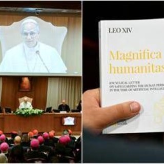 Papa Leone XIV presenta la sua prima enciclica: "Disarmiamo l’Intelligenza artificiale, restiamo umani" Papa Leone XIV presenta la sua prima enciclica: "Disarmiamo l’Intelligenza artificiale, restiamo umani"